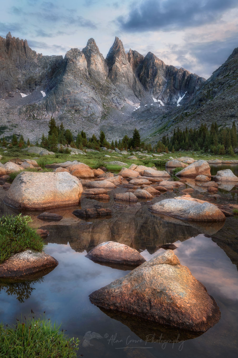 Shadow Lake, Bridger Wilderness. Wind River Range Wyoming #78110or