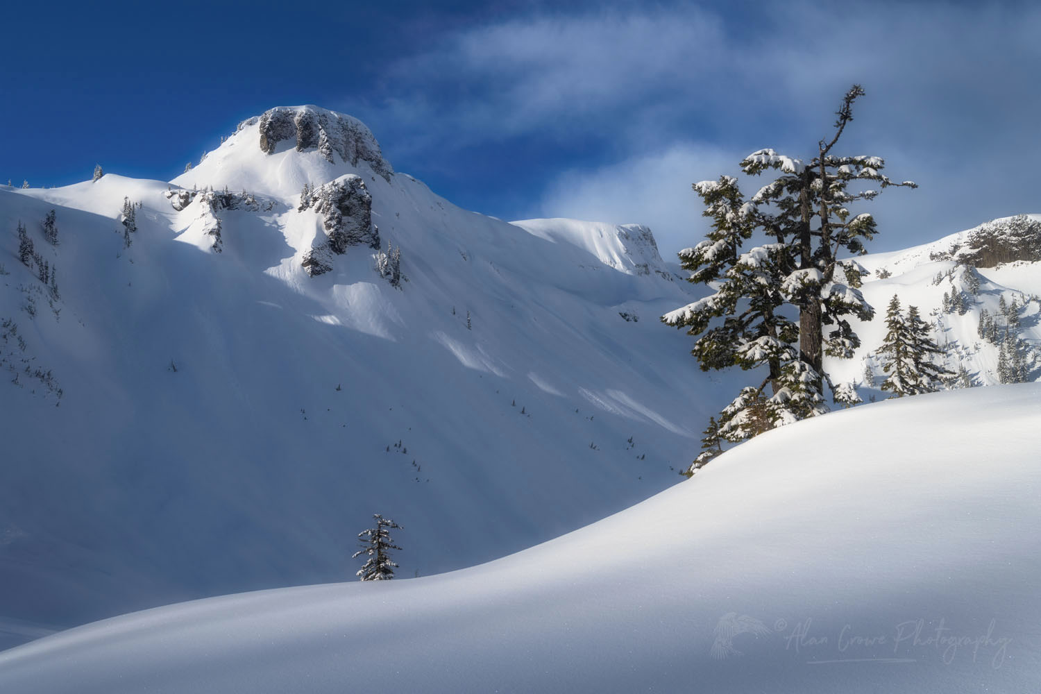 Table Mountain in winter. Heather Meadows Recreation Area, North Cascades Washington #77175or