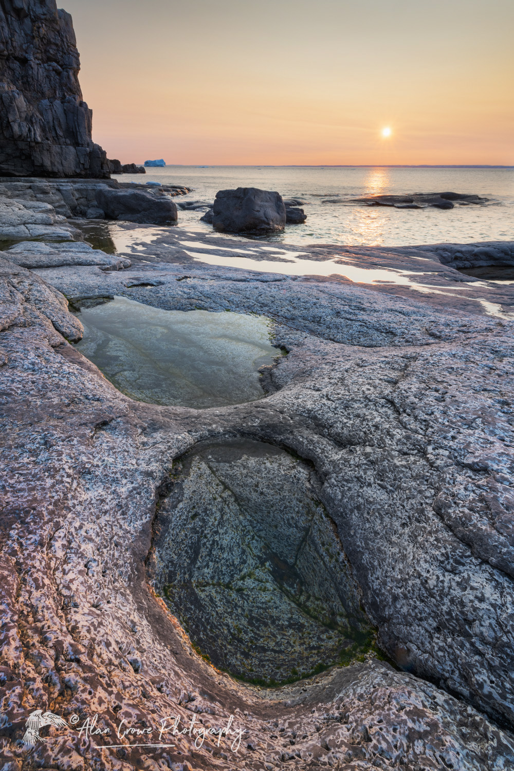 Sunset over Cape Norman on the Great Northern Peninsula. Cape Norman is the northernmost point of insular Newfoundland. Newfoundland and Labrador, Canada #80436