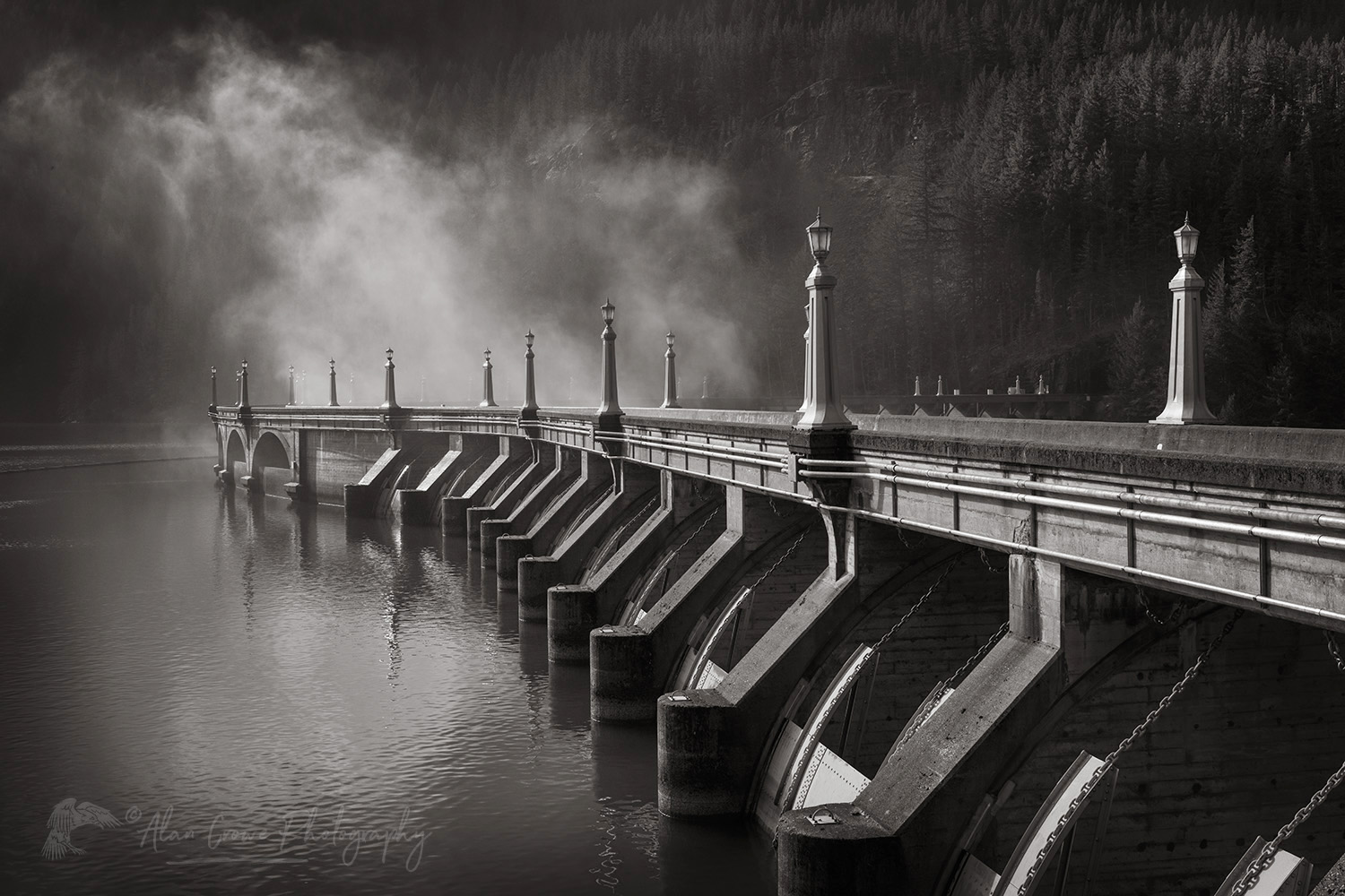 Diablo Dam, North Cascades Washington #85533bw