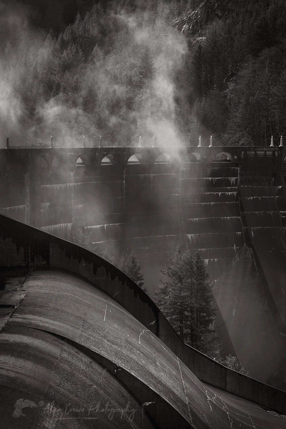 Diablo Dam, North Cascades Washington #85544bw