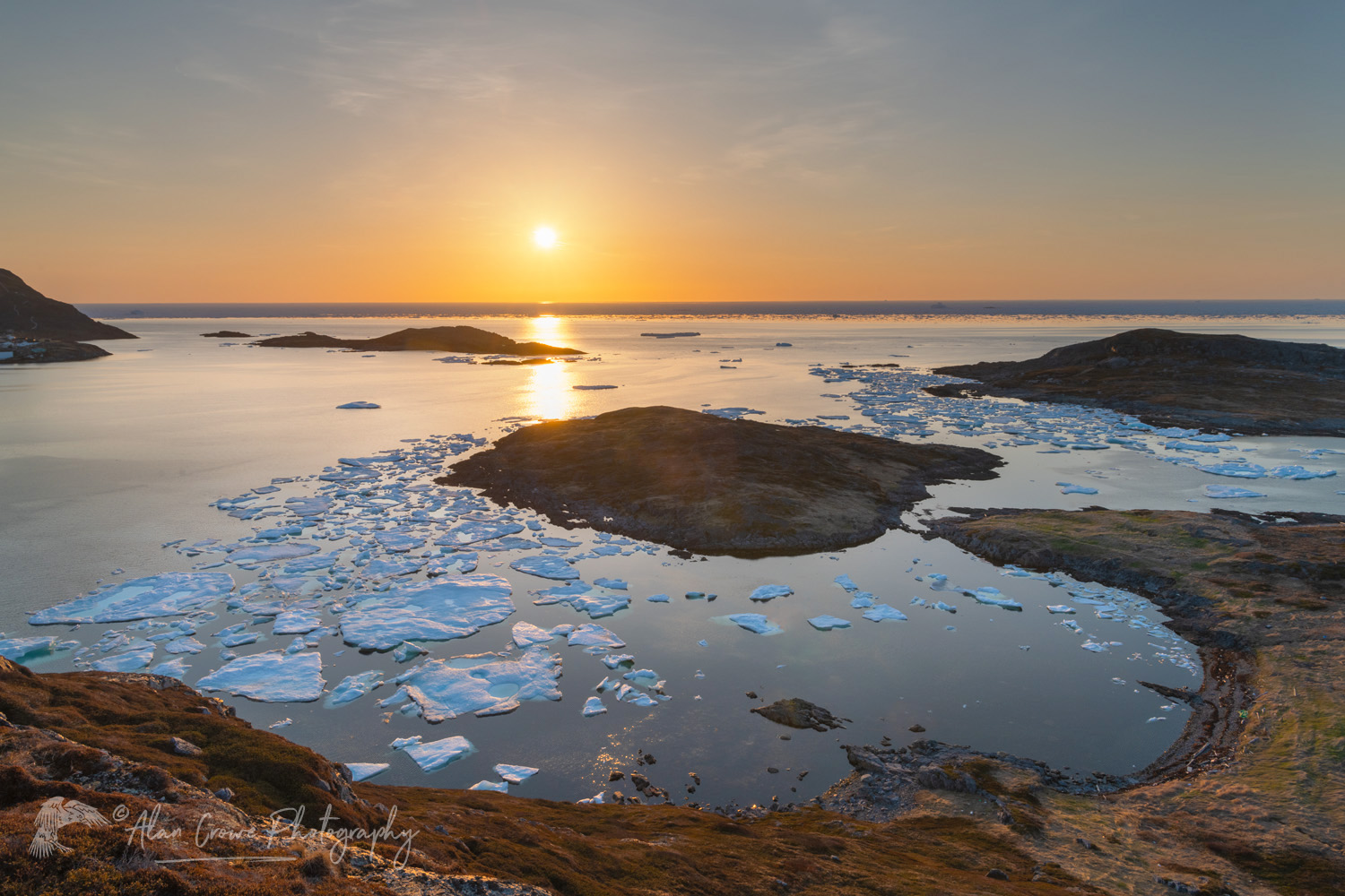 Fogo Island sunset from East Tickle, Newfoundland and Labrador Canada #80143