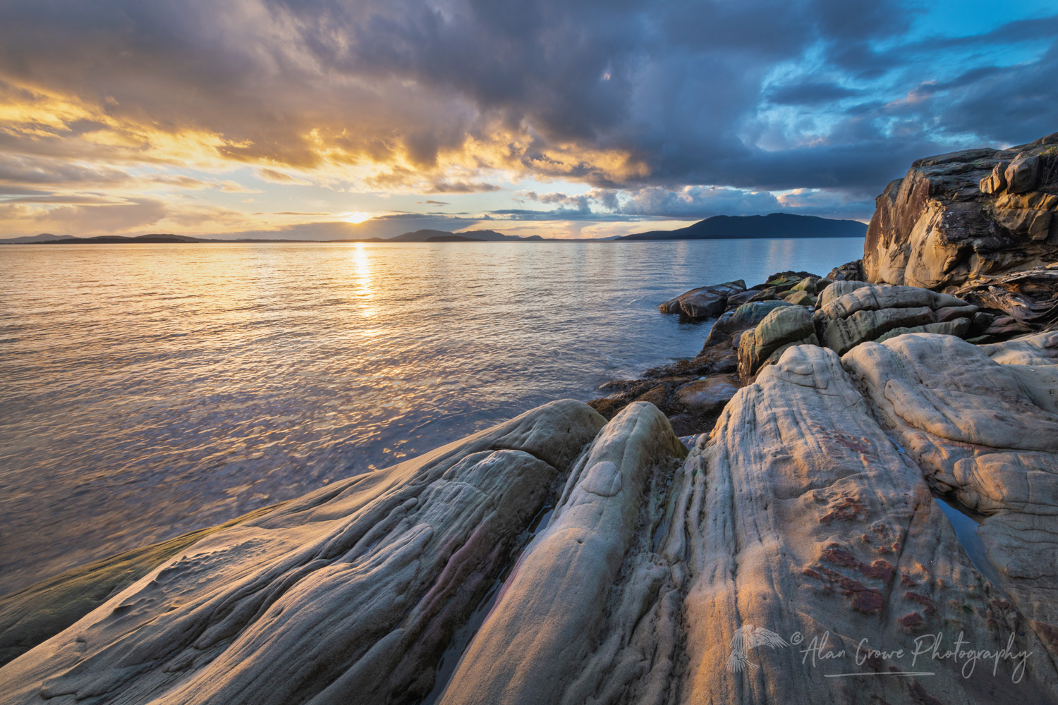 Samish Bay Sunset Larrabee State Park, Washington State #81881