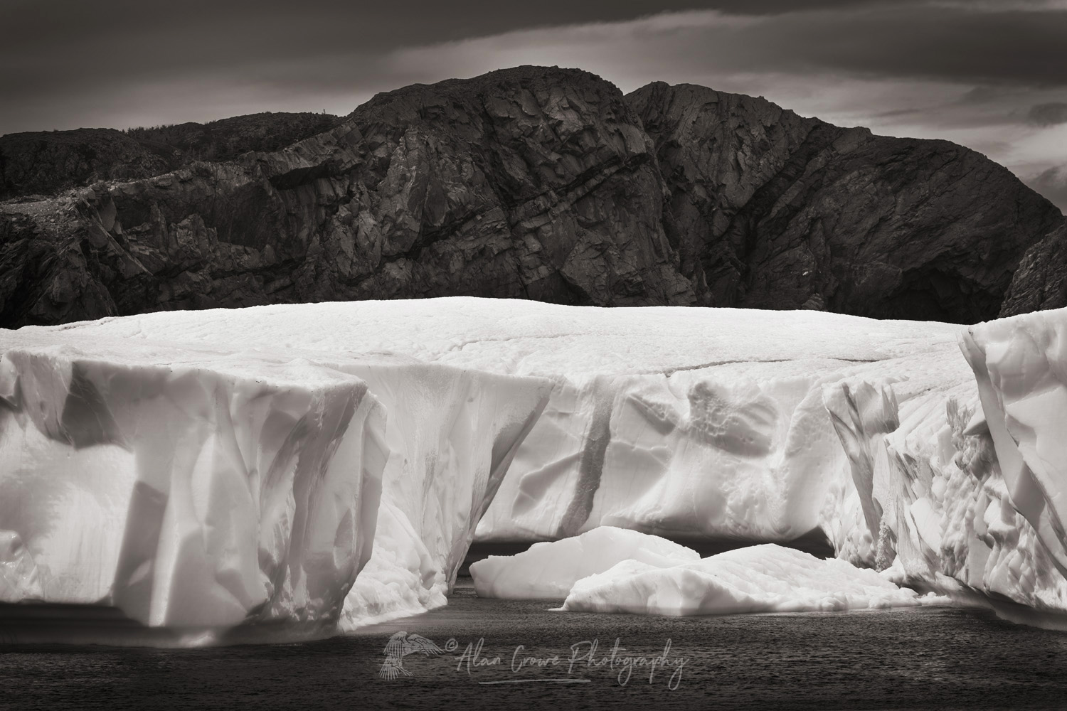 Tabular iceberg near Twillingate, Newfoundland and Labrador Canada #79793bw