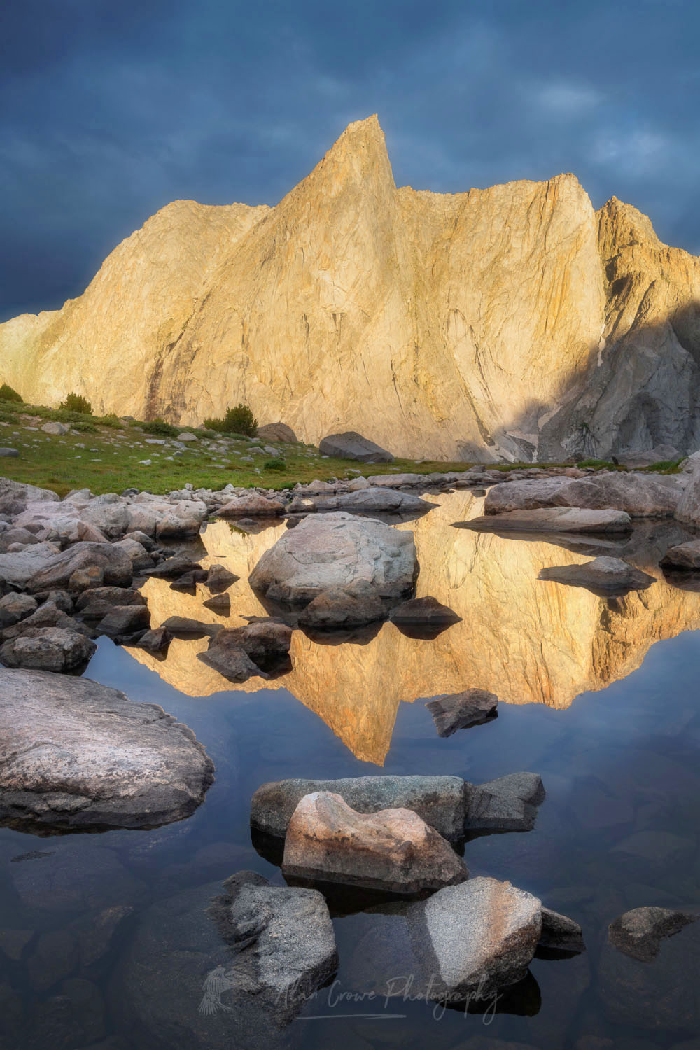 Ambush Peak seen from a tarn above Pyramid Lake. Bridger Wilderness. Wind River Range, Wyoming #78046or