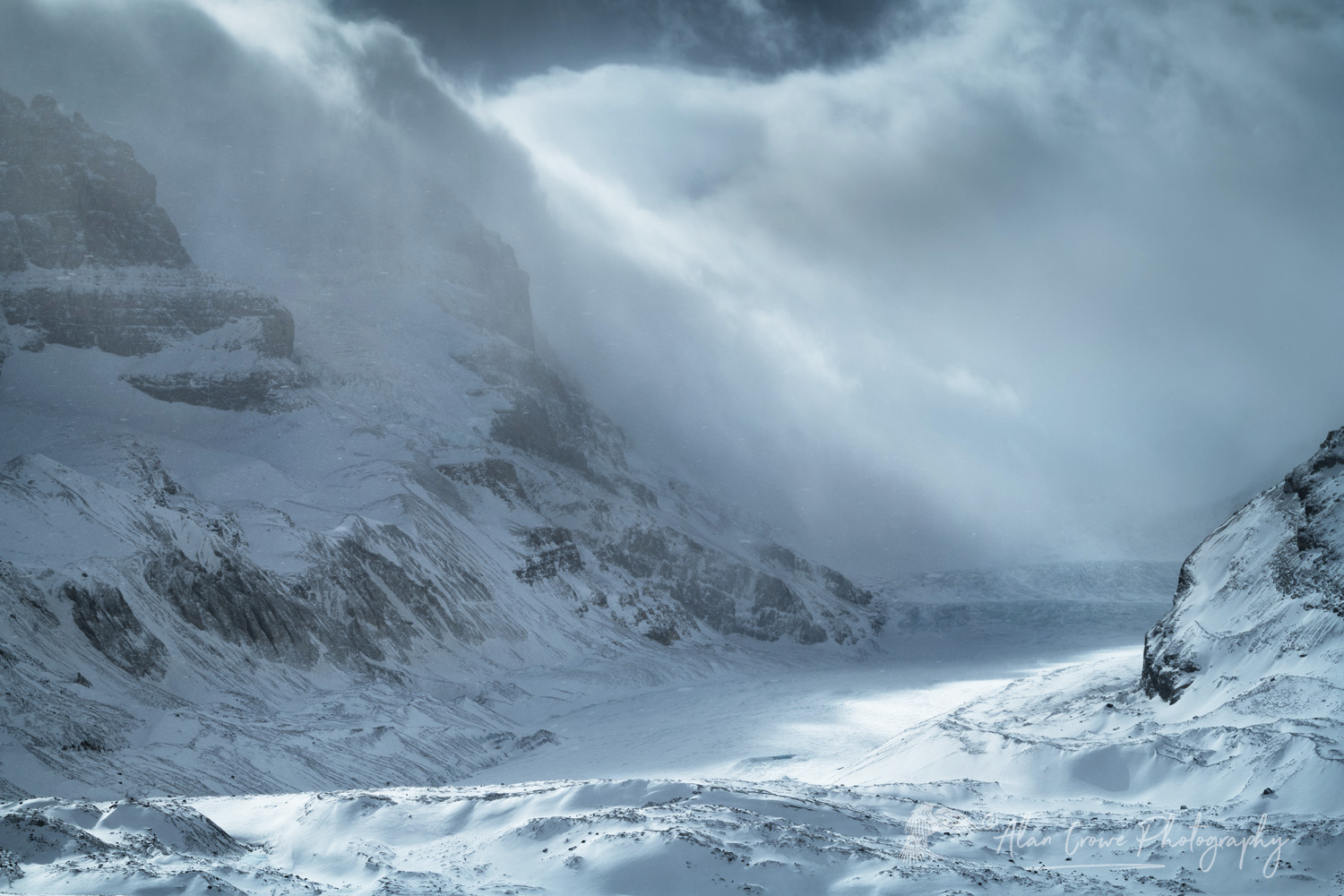Athabasca Glacier in winter, Jasper National Park Alberta, Canada #82264b