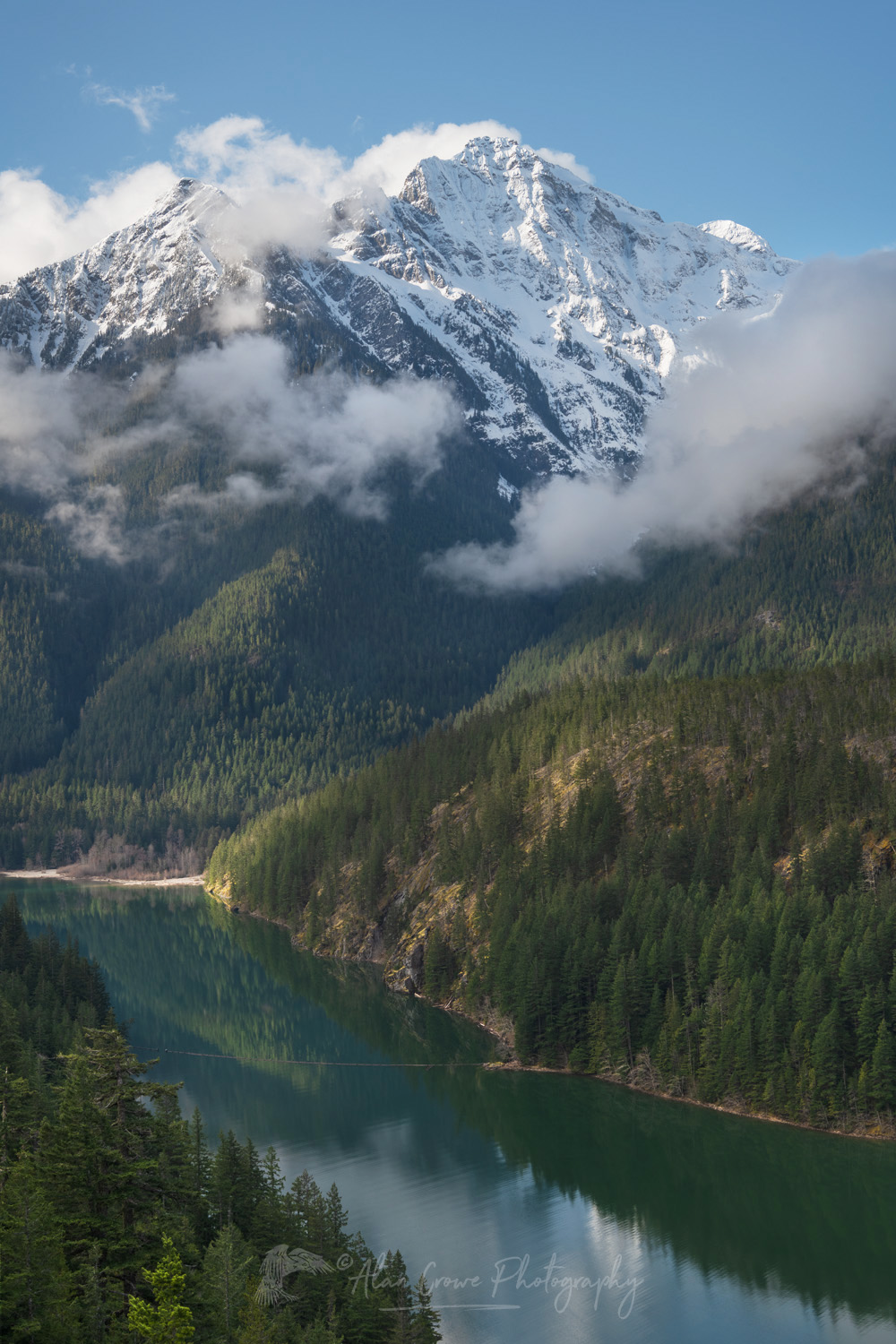 Diablo Lake and Colonial Peak North Cascades National Park Washington #85502