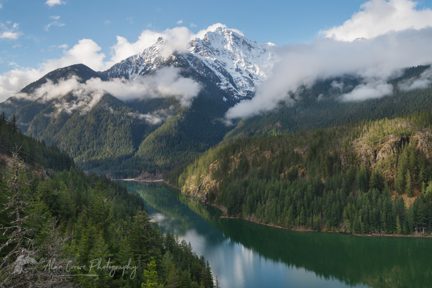 Diablo Lake and Colonial Peak North Cascades National Park Washington #85510