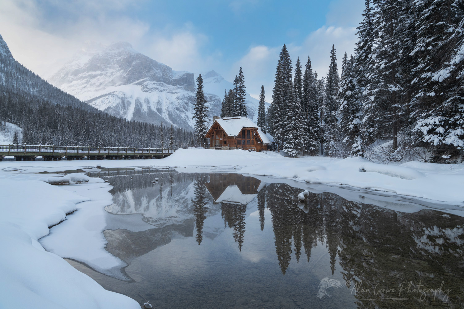 Emerald Lake Lodge in winter. Yoho National Park, British Columbia, Canada #82512