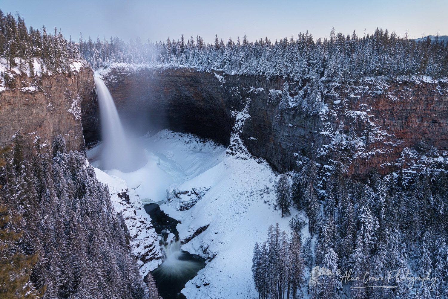 Helmcken Falls in winter Wells Gray Provincial Park British Columbia Canada #81905