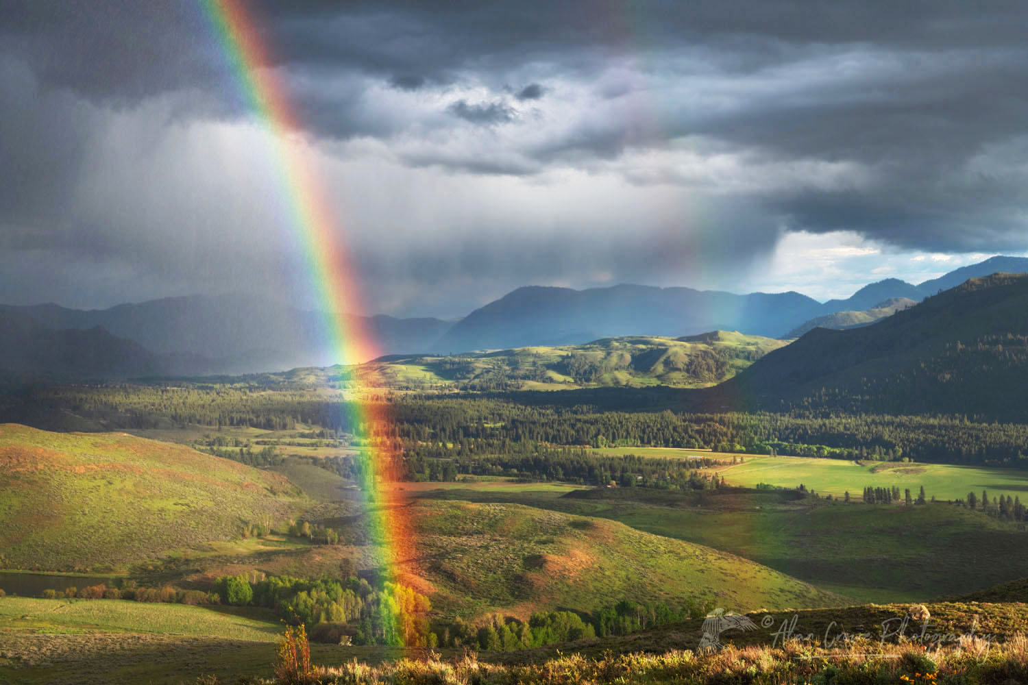 Rainbow over Methow Valley North Cascades Washington #77772